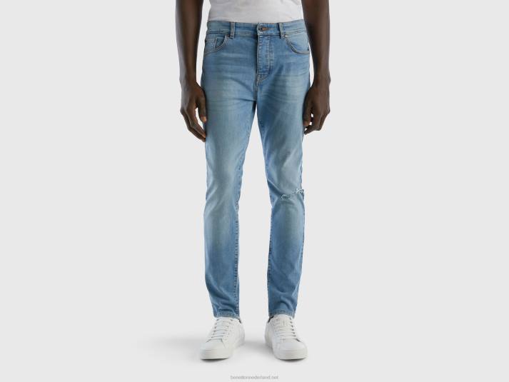 Heren Benetton skinny fit spijkerbroek blauw 4R621475