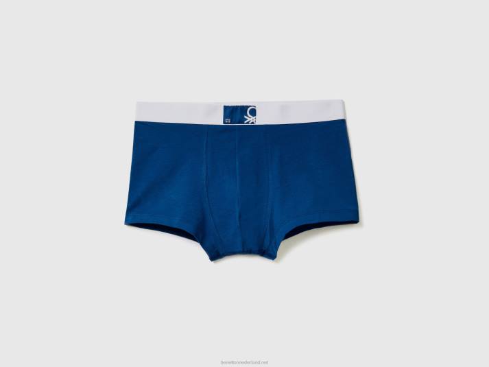 Heren Benetton boxershorts van biologisch stretchkatoen donkerblauw 4R624706