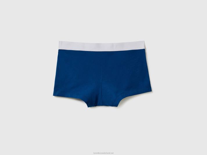 Heren Benetton boxershorts van biologisch stretchkatoen donkerblauw 4R624706