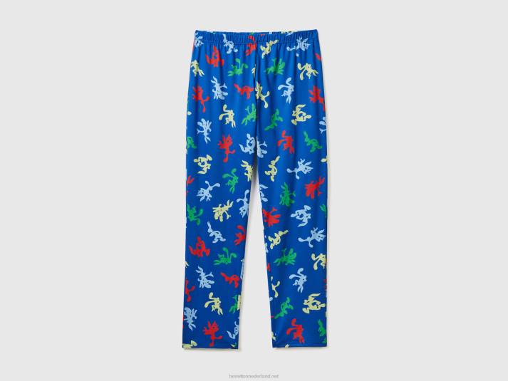 Heren Benetton bugs bunny broek helderblauw 4R624709