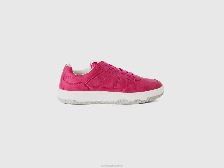 Heren Benetton cyclamen lage sneakers cyclamen 4R621549