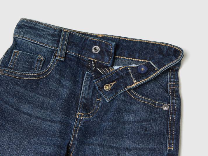 kinderen Benetton "eco-recycle" denim bermuda's donkerblauw 4R622352