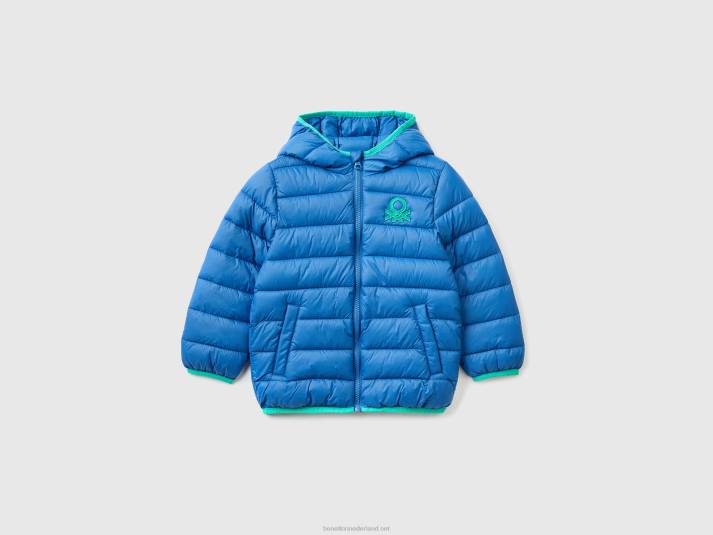 kinderen Benetton jack "rain defender" van nylon helderblauw 4R625003