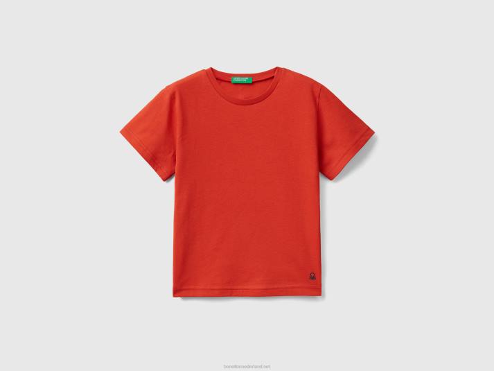 kinderen Benetton T-shirt van biologisch katoen rood 4R622169