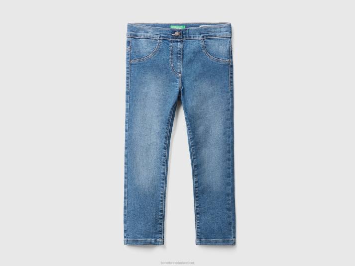 kinderen Benetton "eco-recycle" jegging van stretchkatoenmix lichtblauw 4R623021