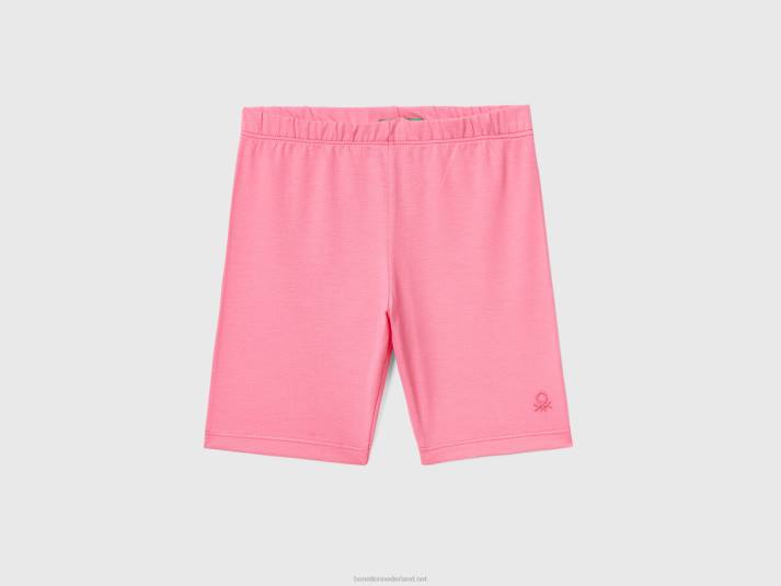 kinderen Benetton korte fietsbroek roze 4R625701