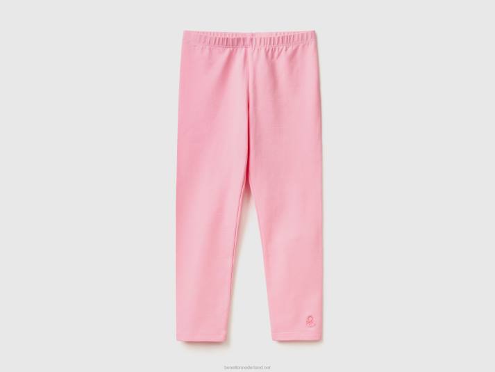 kinderen Benetton legging van stretchkatoen roze 4R622964