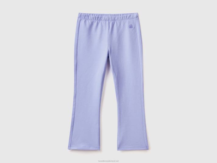 kinderen Benetton wijd uitlopende legging van stretchkatoen maagdenpalm 4R625672