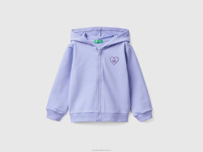 kinderen Benetton hoodie met ritssluiting maagdenpalm 4R622923