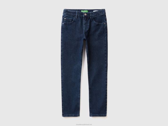 kinderen Benetton "eco-recycle" slim fit jeans donkerblauw 4R624975