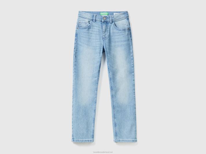 kinderen Benetton "eco-recycle" slim fit jeans hemelsblauw 4R624972