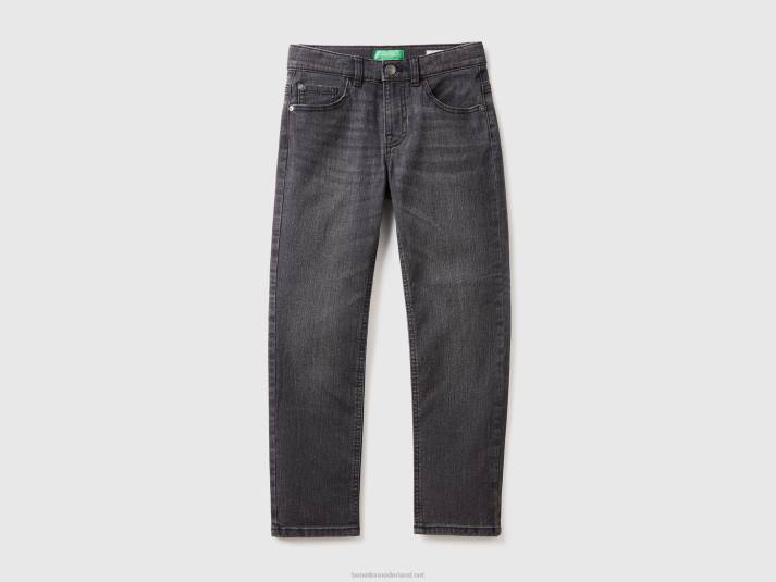 kinderen Benetton "eco-recycle" slim fit jeans zwart 4R624967