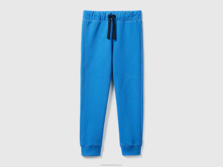 kinderen Benetton Joggingbroek van 100% katoen helderblauw 4R624916