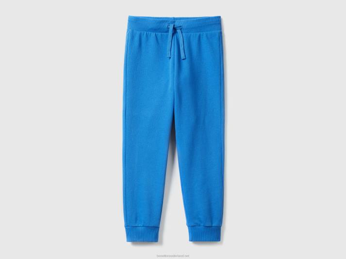 kinderen Benetton sportieve broek met trekkoord helderblauw 4R621928