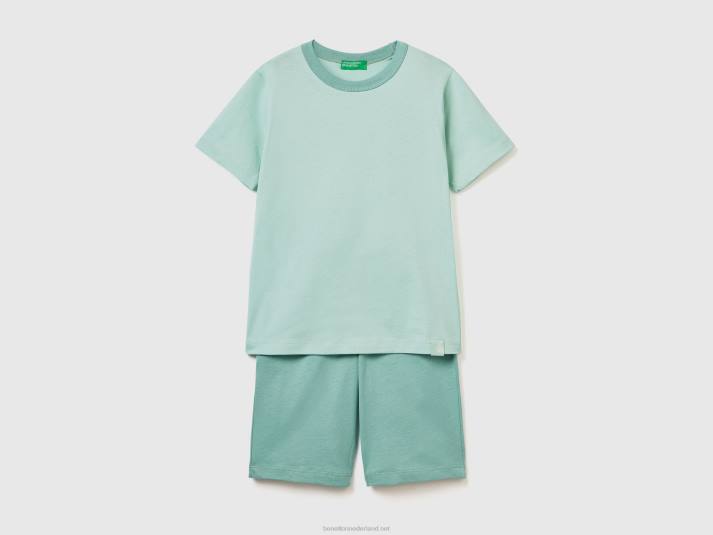 kinderen Benetton korte pyjama van lichtgewicht katoen water 4R622029