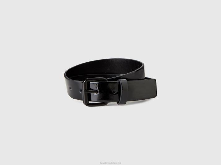 kinderen Benetton patent riem zwart 4R622812