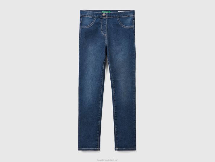 kinderen Benetton "eco-recycle" denim jegging donkerblauw 4R625484 - Klik op de afbeelding om het venster te sluiten