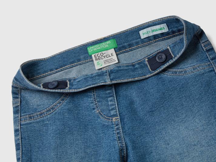 kinderen Benetton "eco-recycle" denim jegging lichtblauw 4R622673