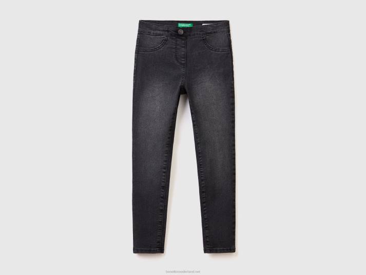 kinderen Benetton "eco-recycle" denim jegging zwart 4R625485