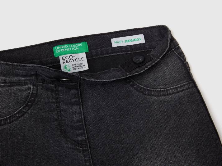 kinderen Benetton "eco-recycle" denim jegging zwart 4R625485