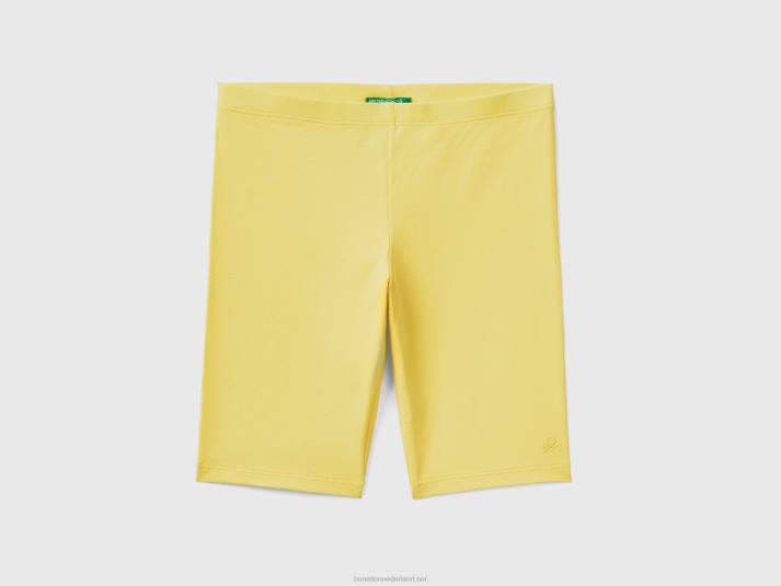 kinderen Benetton korte broek van stretchkatoen geel 4R622656