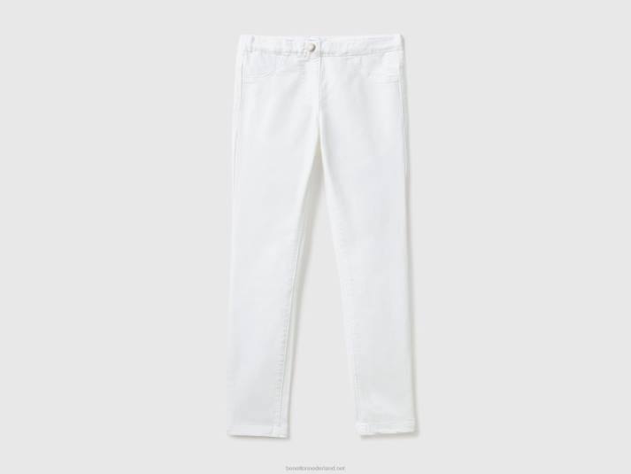 kinderen Benetton superskinny broek wit 4R622659