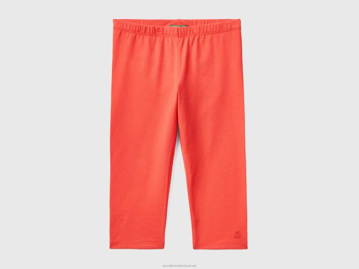 kinderen Benetton knielange legging rood koraal 4R625407