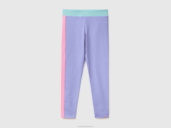 kinderen Benetton legging met colourblocking maagdenpalm 4R625410