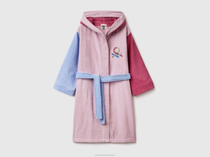 kinderen Benetton colourblock badjas veelkleurig 4R622734