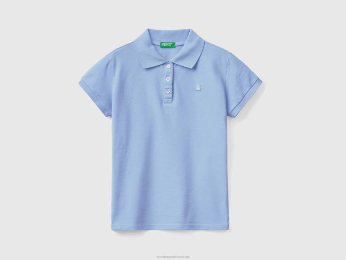 kinderen Benetton polo met korte mouwen van biologisch katoen maagdenpalm 4R625307