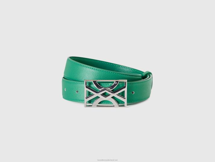 vrouwen Benetton groene riem met gesp met logo groente 4R621502