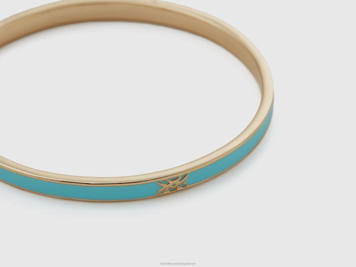 vrouwen Benetton dunne hemelsblauwe bangle armband hemelsblauw 4R62745