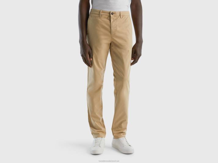 vrouwen Benetton beige slimfit chino beige 4R621460